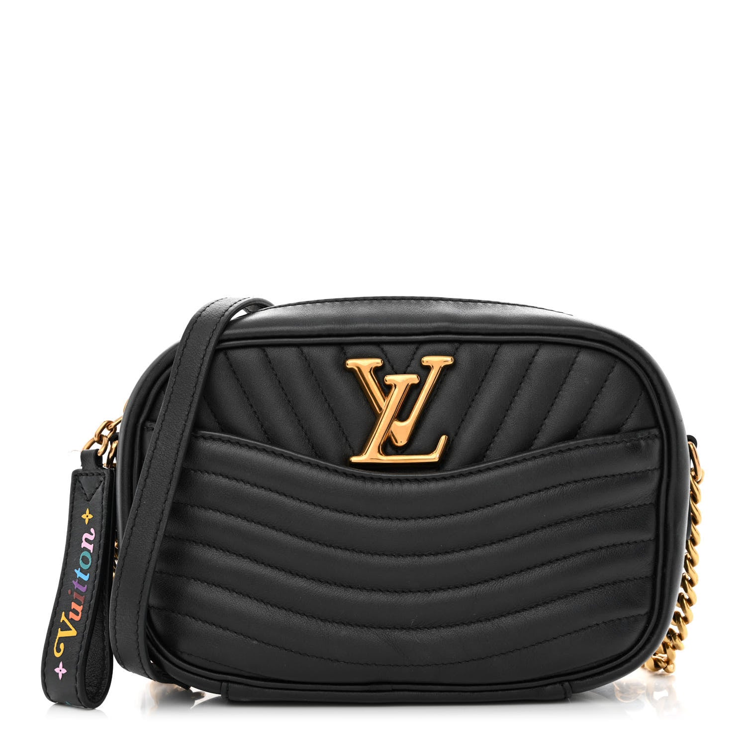 Louis Vuitton Calfskin New Wave Camera Bag Black 1 of 11