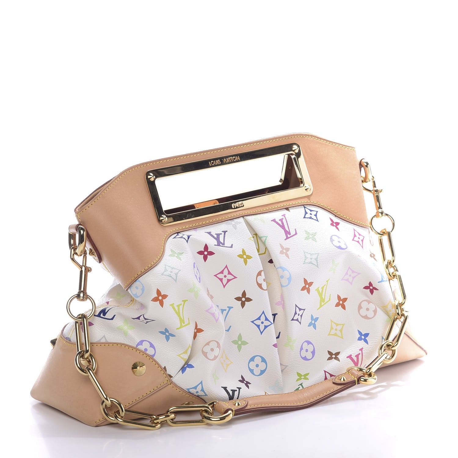 Louis Vuitton Monogram Multicolor Judy GM White 3 of 10