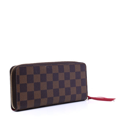 Louis Vuitton Damier Ebene Clemence Wallet Cherry 2 of 4