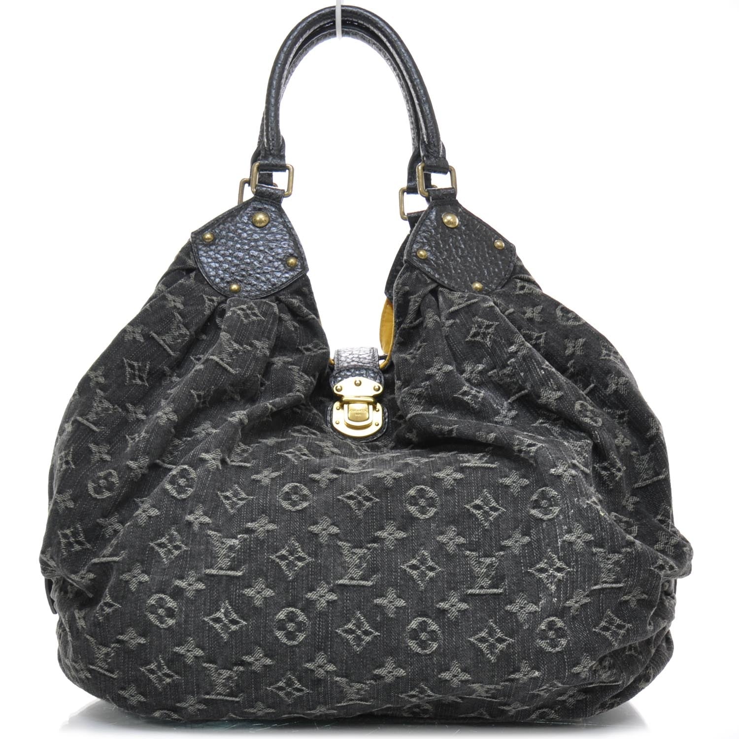 Louis Vuitton Denim Mahina XL Black 1 of 9