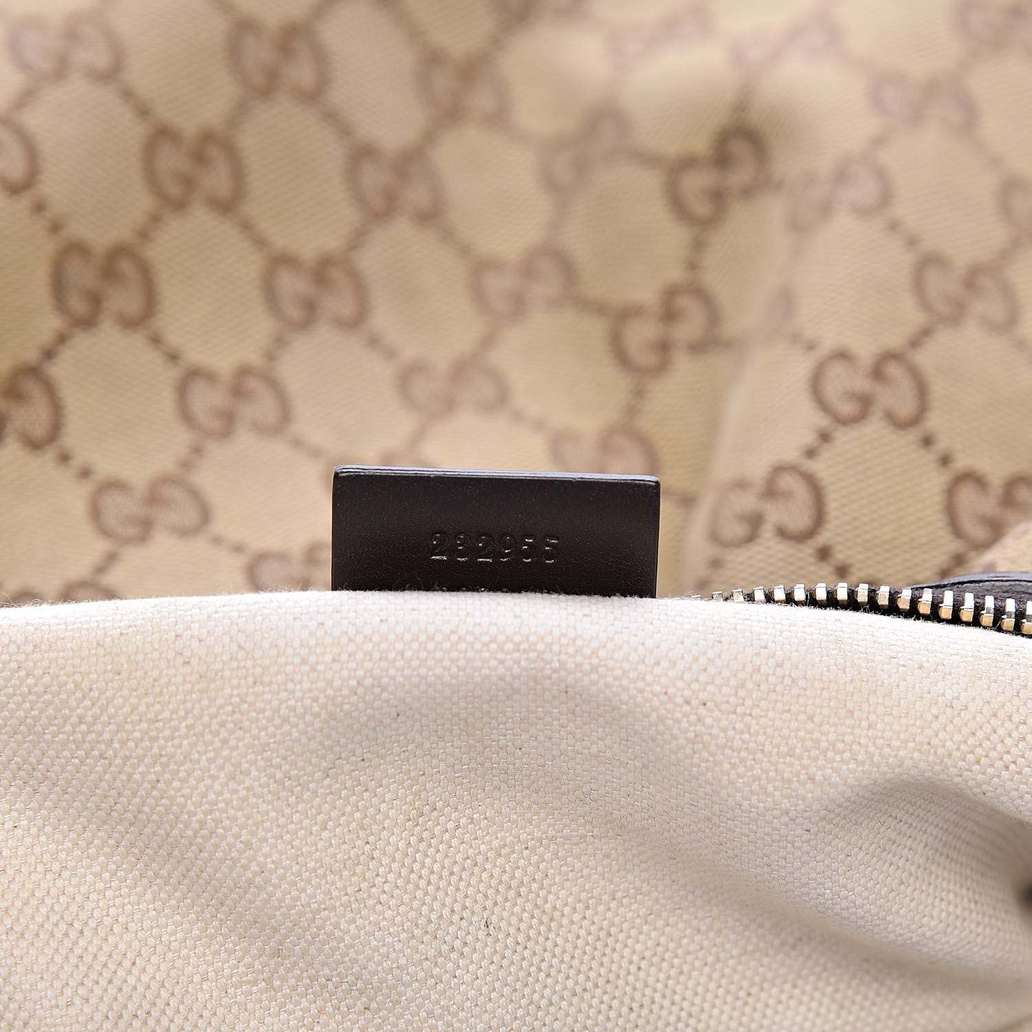 Gucci Monogram Medium Sukey Hobo Dark Brown 7 of 23