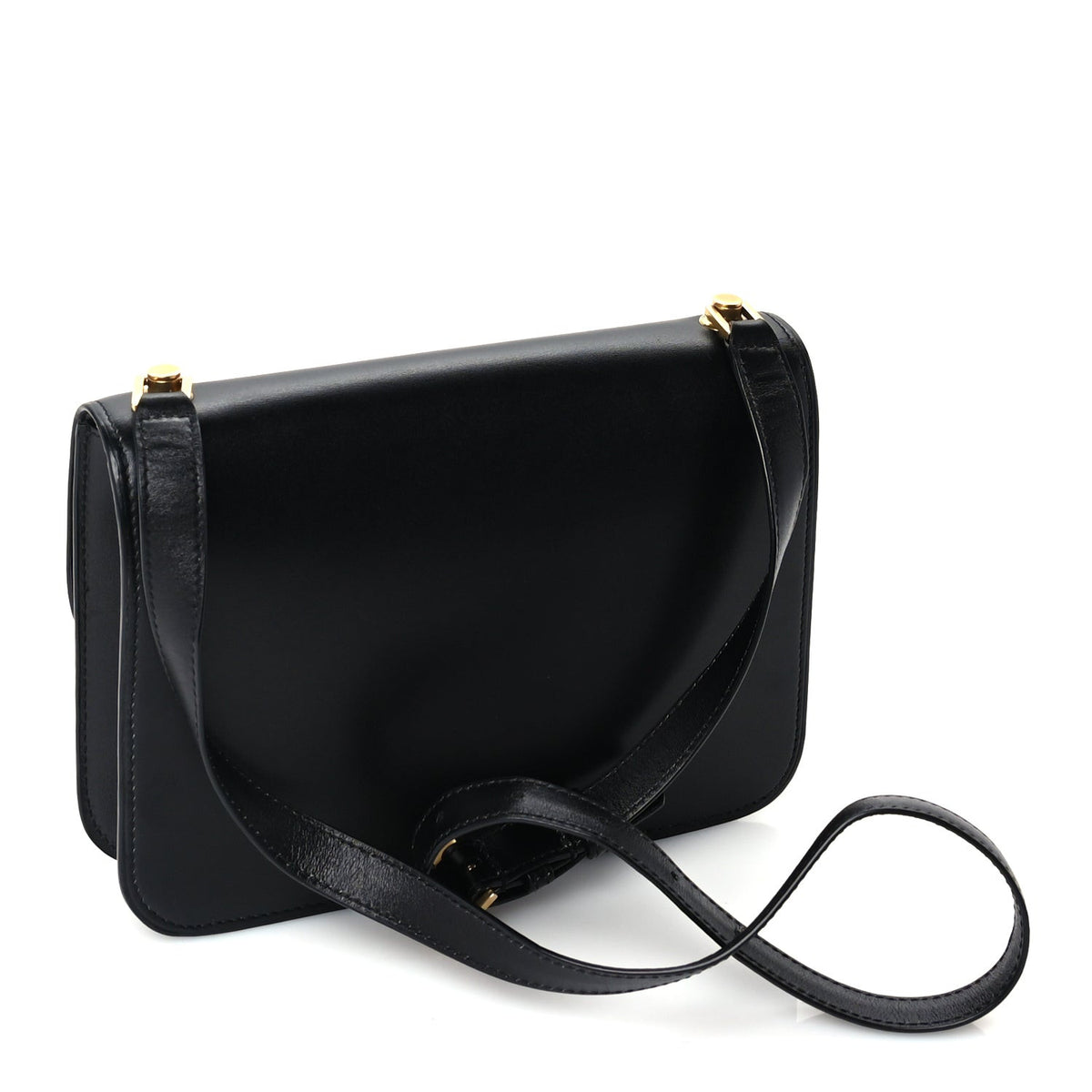 Smooth Calfskin Carre Satchel Black