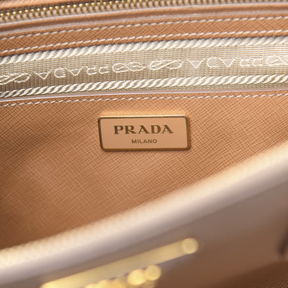 Prada Saffiano Medium Galleria Double Zip Tote Caramel 7 of 16