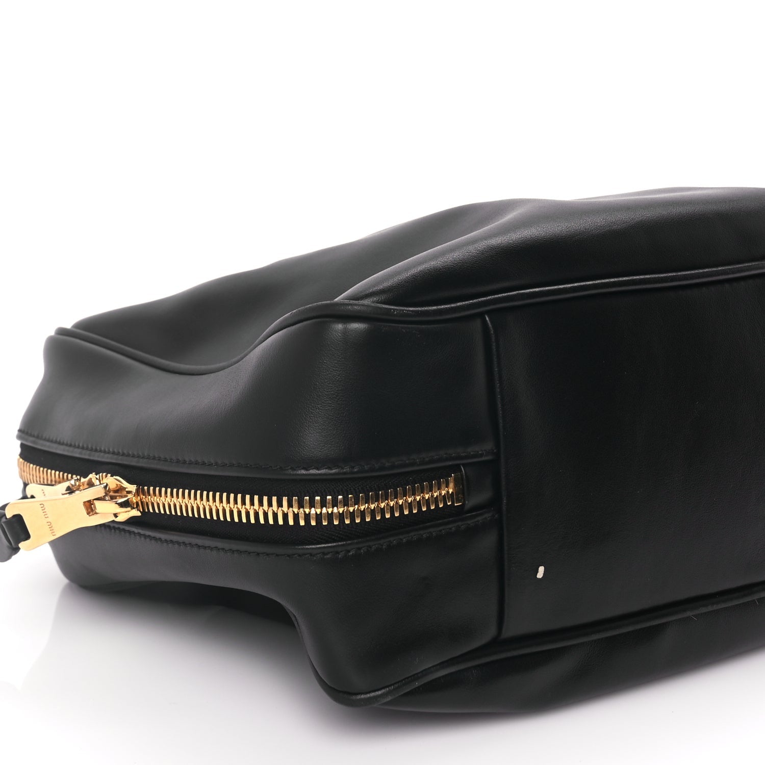 Miu Miu Soft Calf Large Softy Beau Top Handle Bag Black 7 of 8