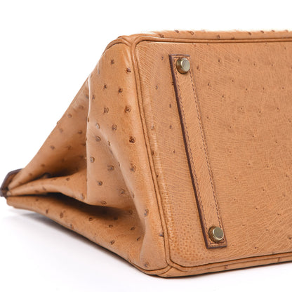 Hermes Ostrich Birkin 35 Gold 23 of 27