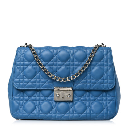 Christian Dior Lambskin Cannage Large Miss Dior Flap Blue 1 of 8