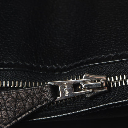 Hermes Taurillon Clemence Birkin 30 Black 13 of 29
