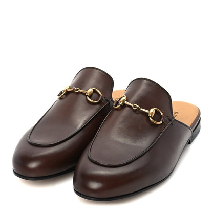 Gucci Womens Princetown Slippers 37 Fondente Brown 2 of 8