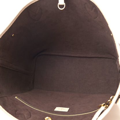 Louis Vuitton Empreinte Monogram Giant Neverfull MM Cream 4 of 4