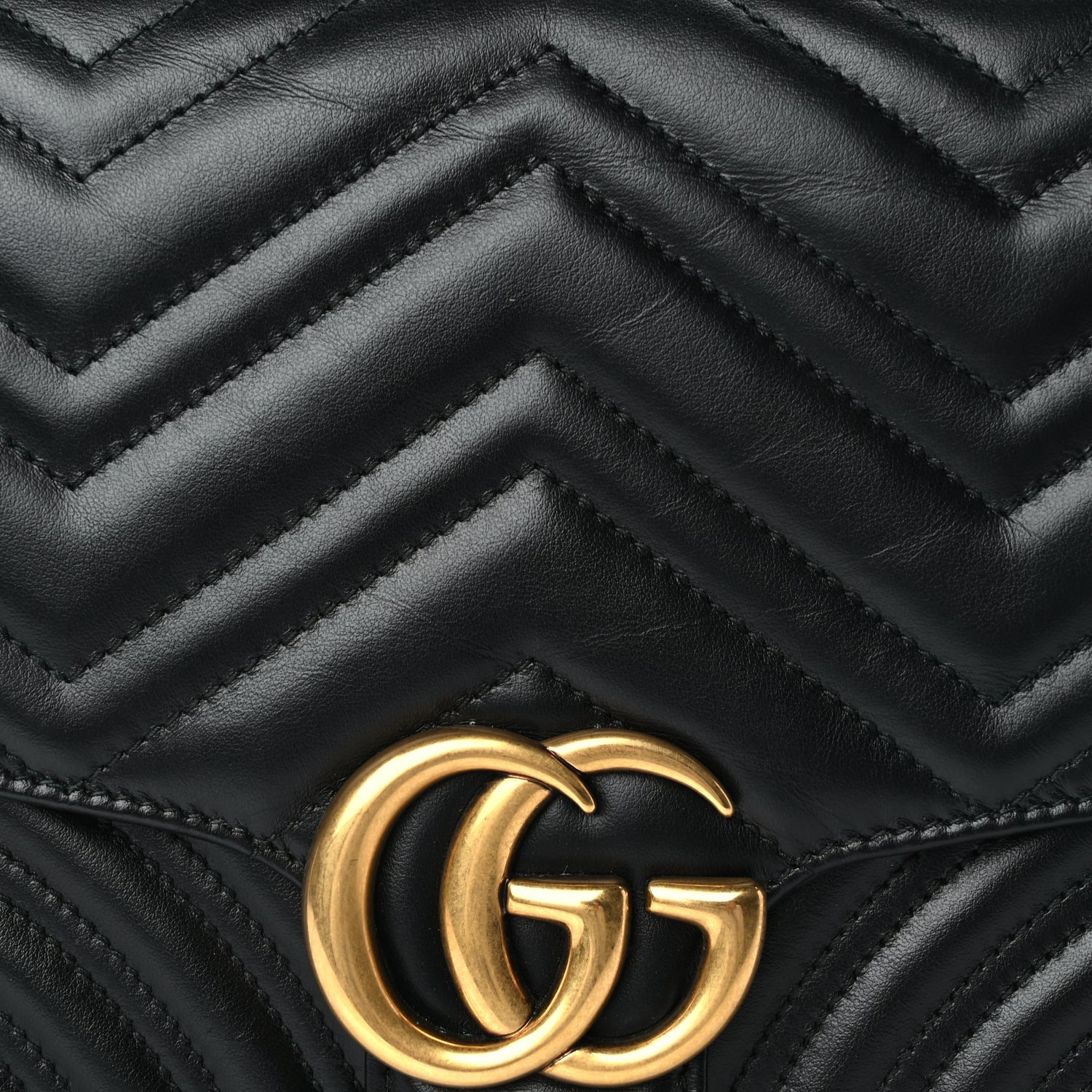 Gucci Calfskin Matelasse GG Marmont Clutch Black 7 of 10