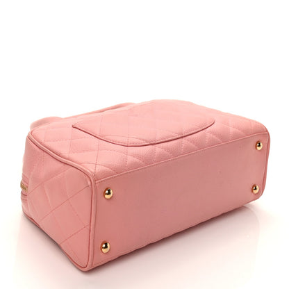 Chanel Caviar Quilted Small Bowler Pink 4 of 9