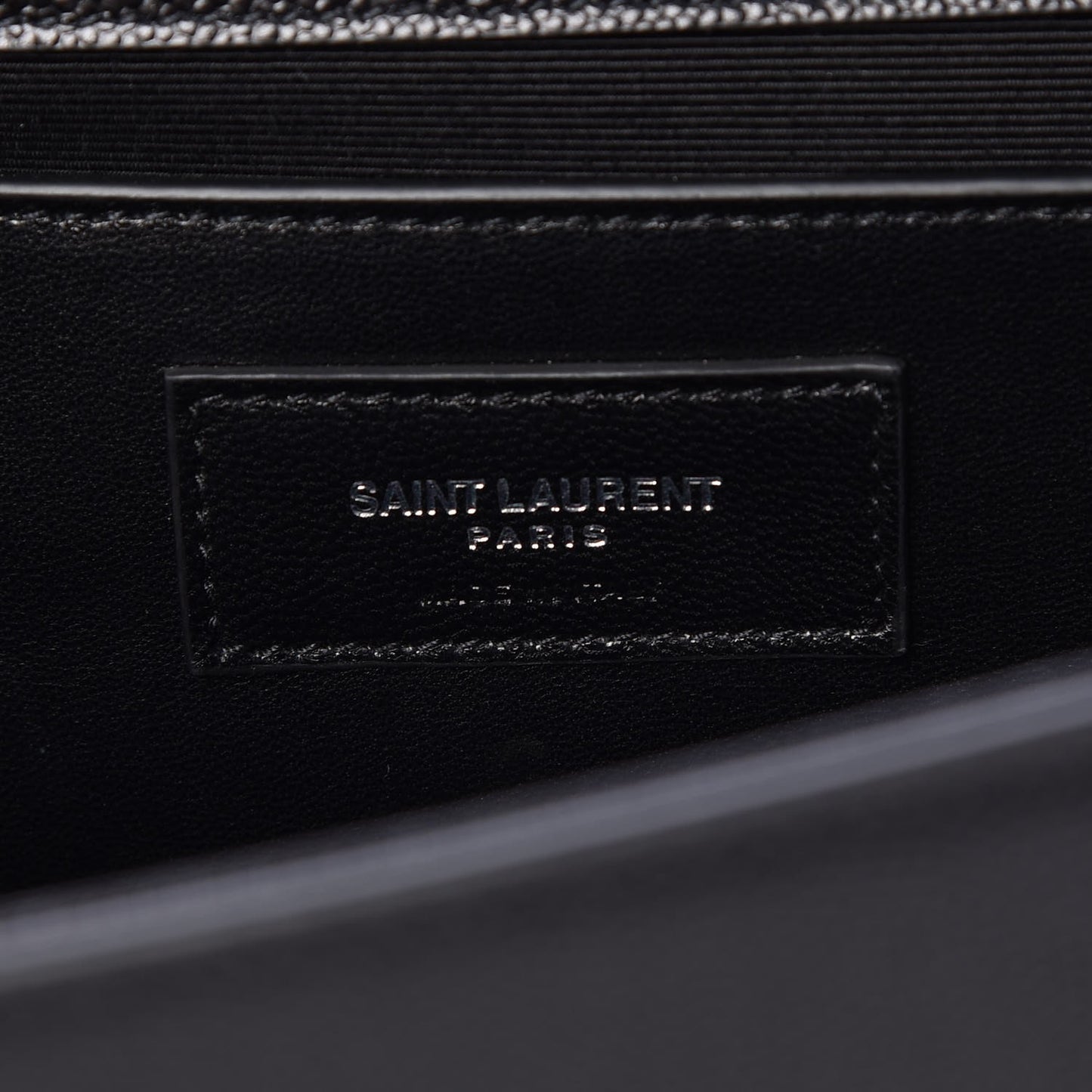 Grain De Poudre Large Classic Monogram Kate Satchel Black