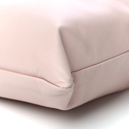 Fendi Soft Nappa Logo Medium Drawstring Pouch Bag Rosa Quarzo Black 10 of 11