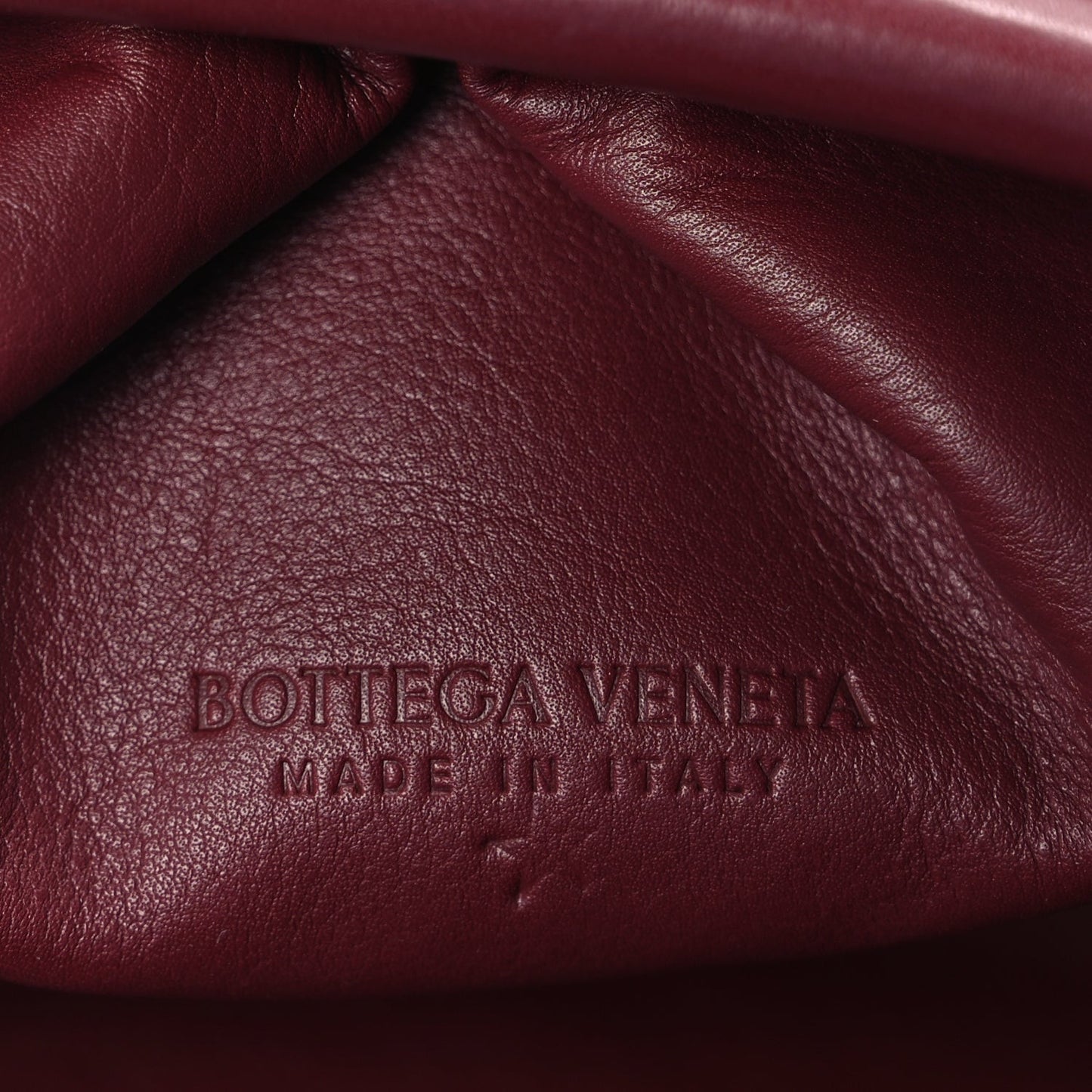 Smooth Butter Calf The Pouch Oversized Clutch  Bordeaux