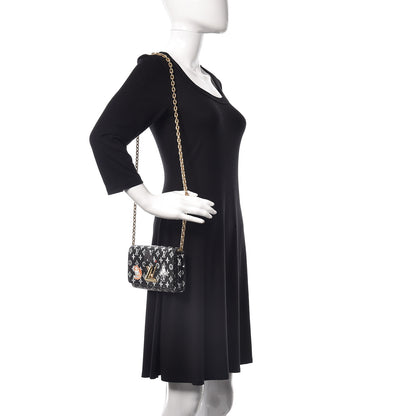 Louis Vuitton Catogram Twist Chain Wallet Black 2 of 11