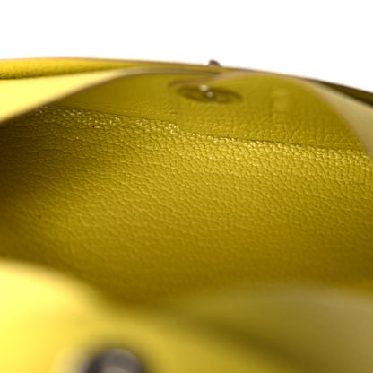 Hermes Chevre Mysore Calvi Card Case Lime 7 of 13