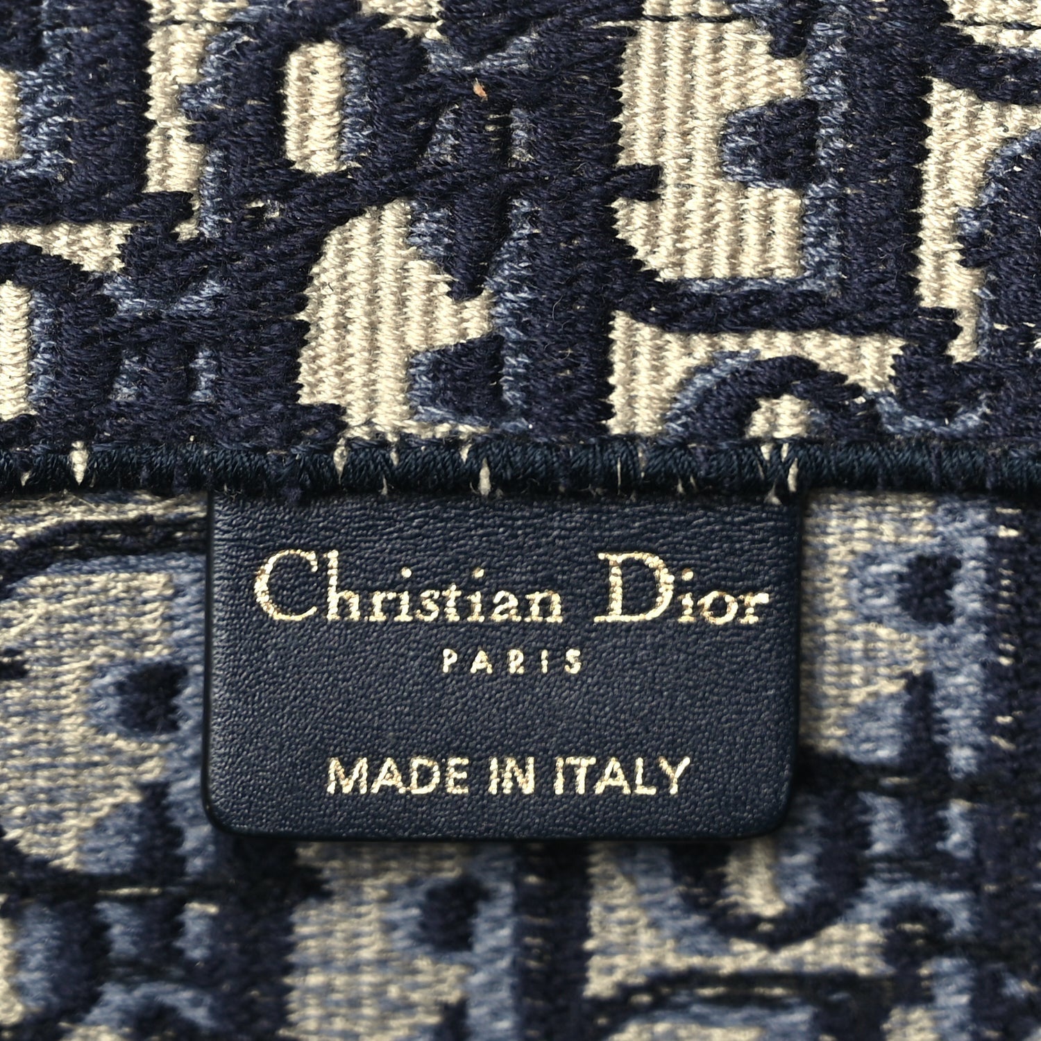 Christian Dior Oblique Large Book Tote Blue Multicolor 5 of 8