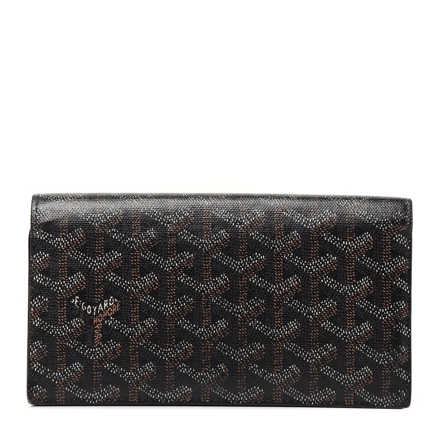 Goyardine Long Bi-Fold Wallet Black