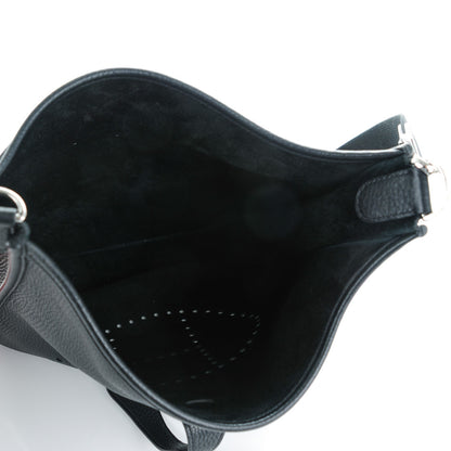 Hermes Taurillon Clemence Evelyne III PM Black 7 of 8