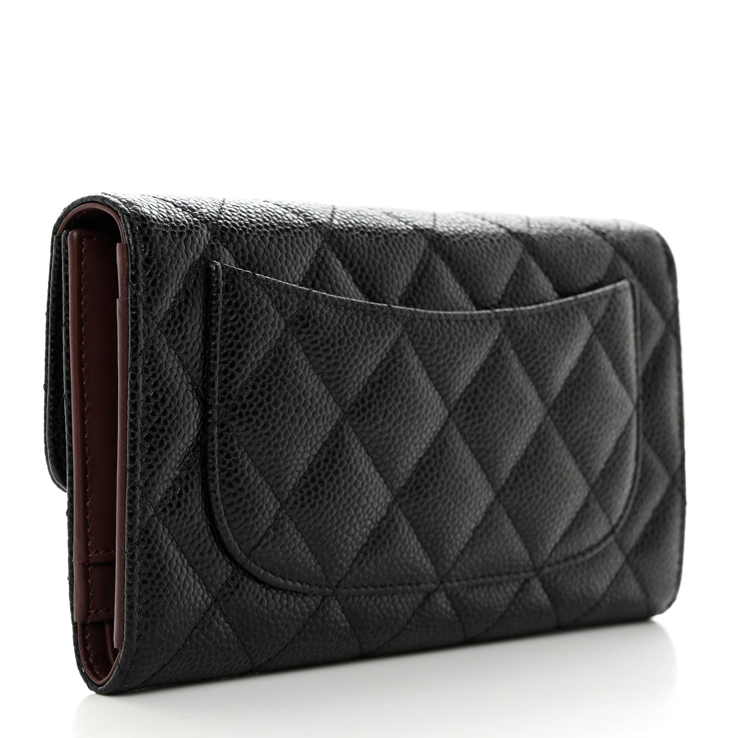 Chanel Caviar Quilted Large Flap Wallet Black 3 of 9