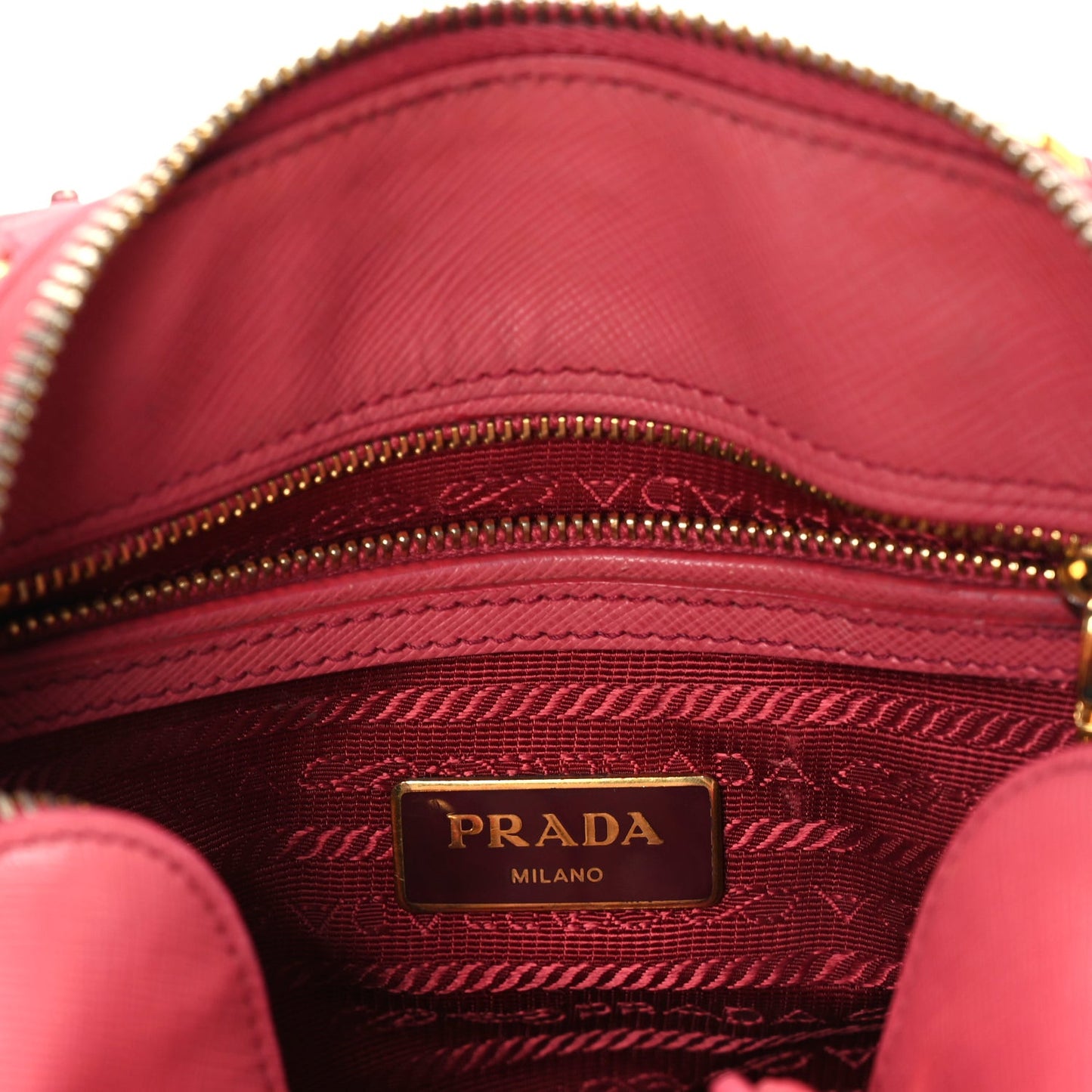 Saffiano Vernice Small Promenade Tote  Peonia