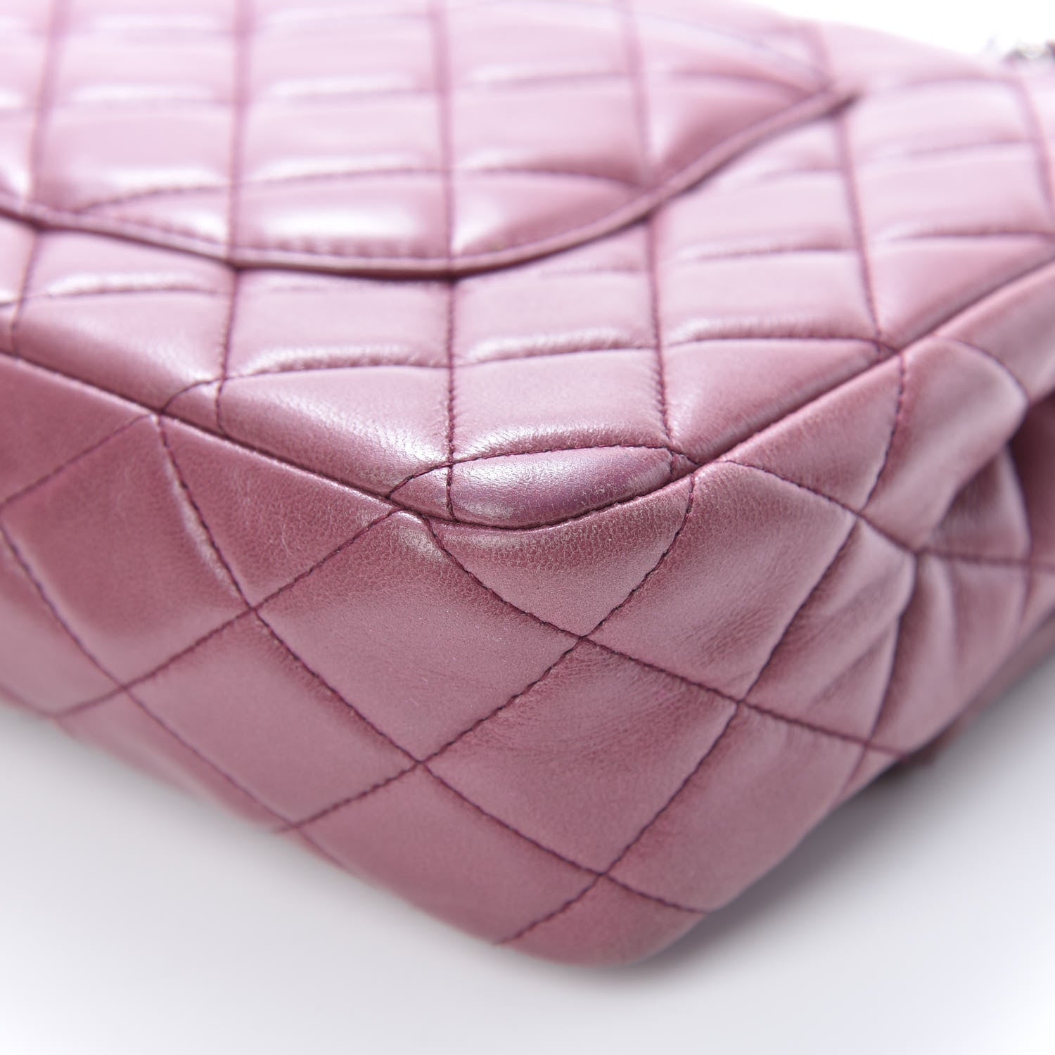 Chanel Lambskin Quilted Medium Double Flap Pink 11 of 15