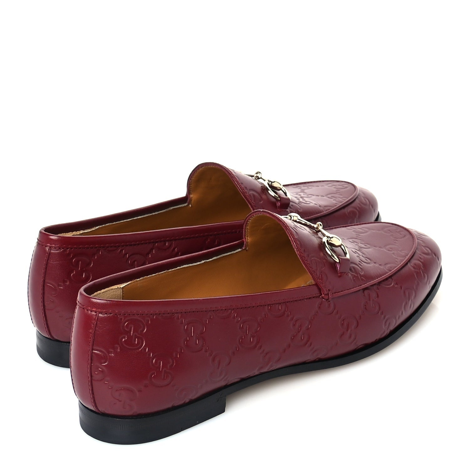 Gucci ssima Womens Jordaan Loafers 37 Rosso Ancora 3 of 6