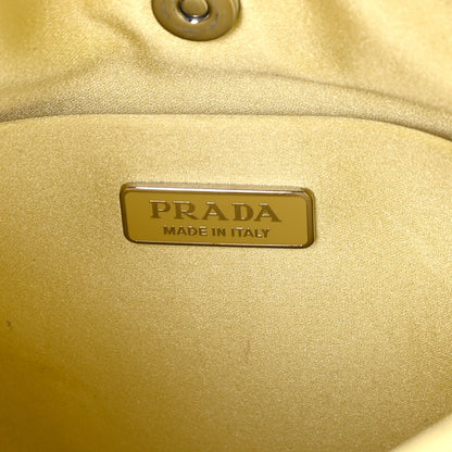 Prada Satin Crystal Cleo Adjustable Strap Shoulder Bag Ananas 5 of 7