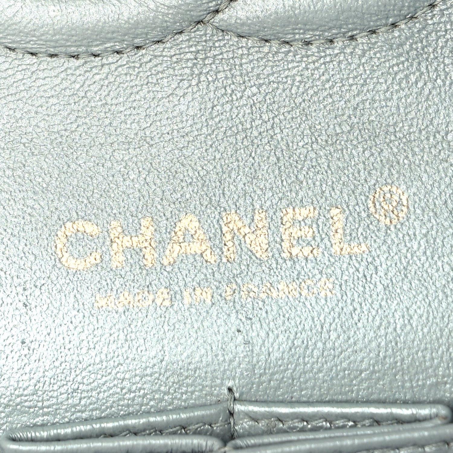 Chanel Iridescent Calfskin Quilted Medium Double Flap  Silver 5 of 9
