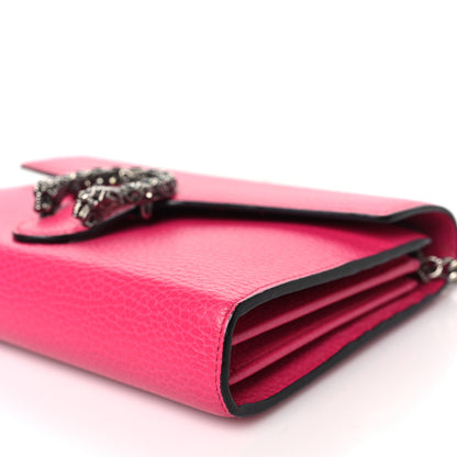Gucci Dollar Calfskin Crystal Mini Dionysus Chain Wallet Box Pink 10 of 10