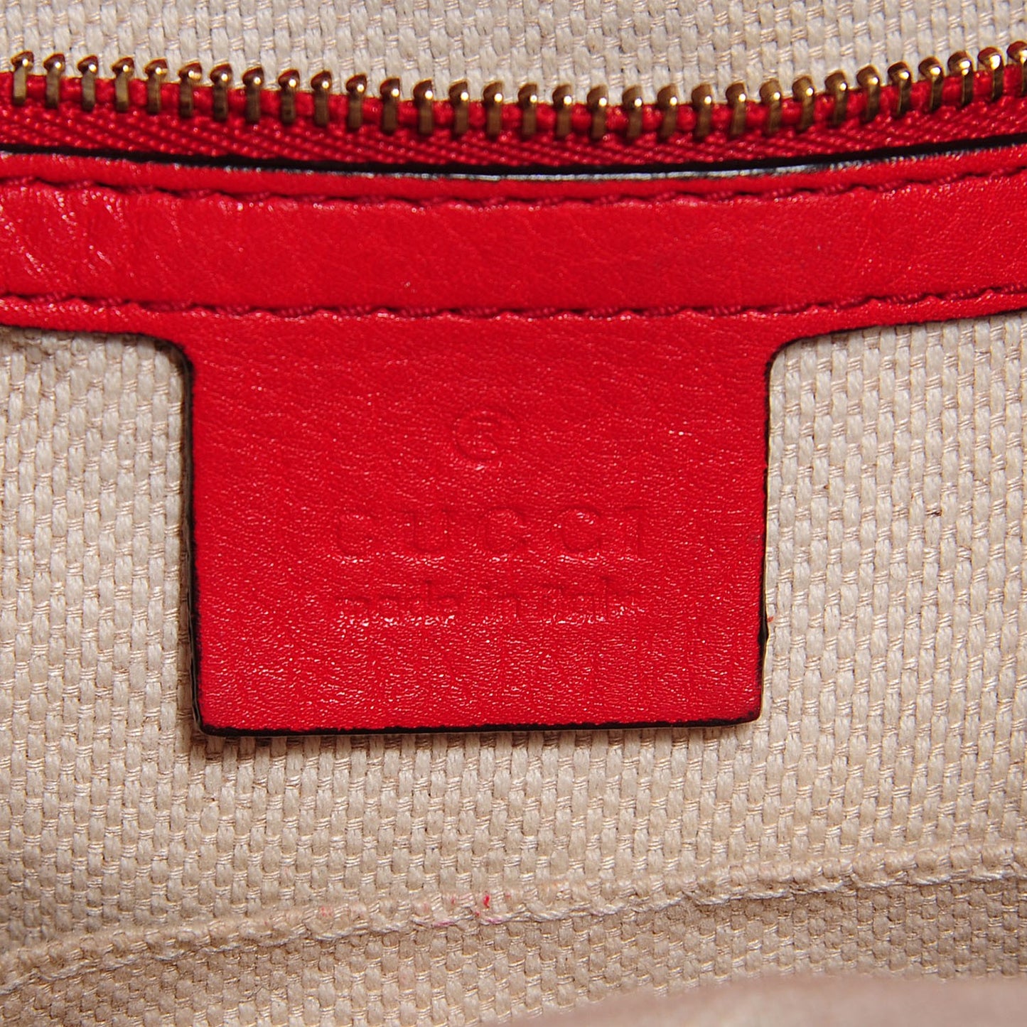 Pebbled Calfskin Small Soho Shoulder Bag Red