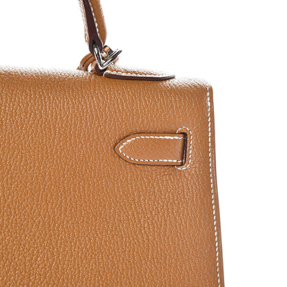 Hermes Chevre De Coromandel Kelly Sellier 32 Gold 15 of 38