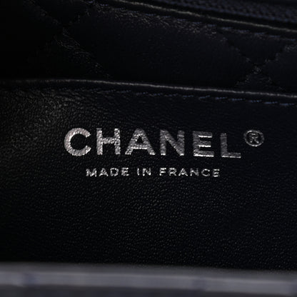 Chanel Calfskin Stitched Urban Luxury Top Handle Bag Navy 7 of 14