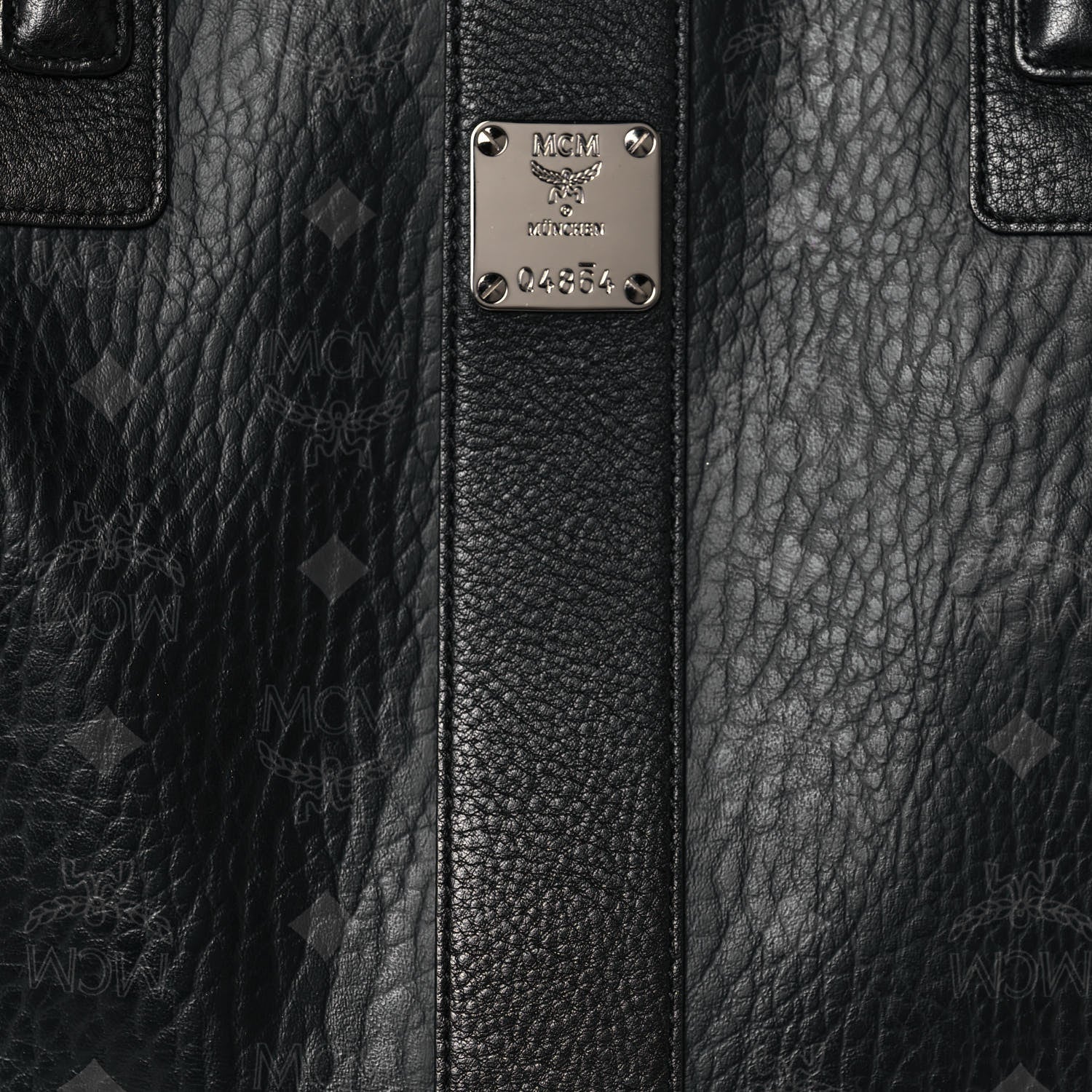 MCM Visetos Large Liz Reversible Shopper Tote Black 6 of 18