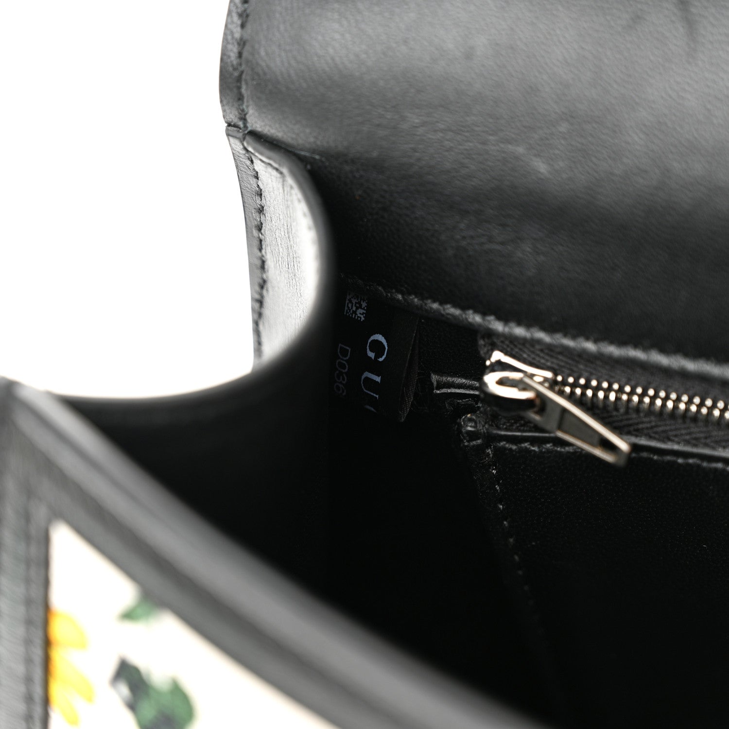 Balenciaga X GUCCI Canvas Boarded Plutone Calfskin Flora Logo Print Small Hourglass Top Handle Bag White Multicolor Black 10 of 14