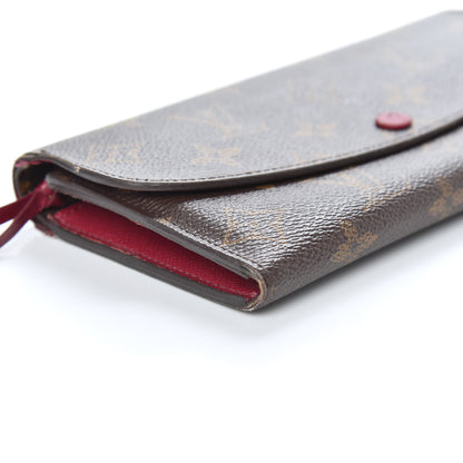 Louis Vuitton Monogram Emilie Wallet Fuchsia 8 of 9