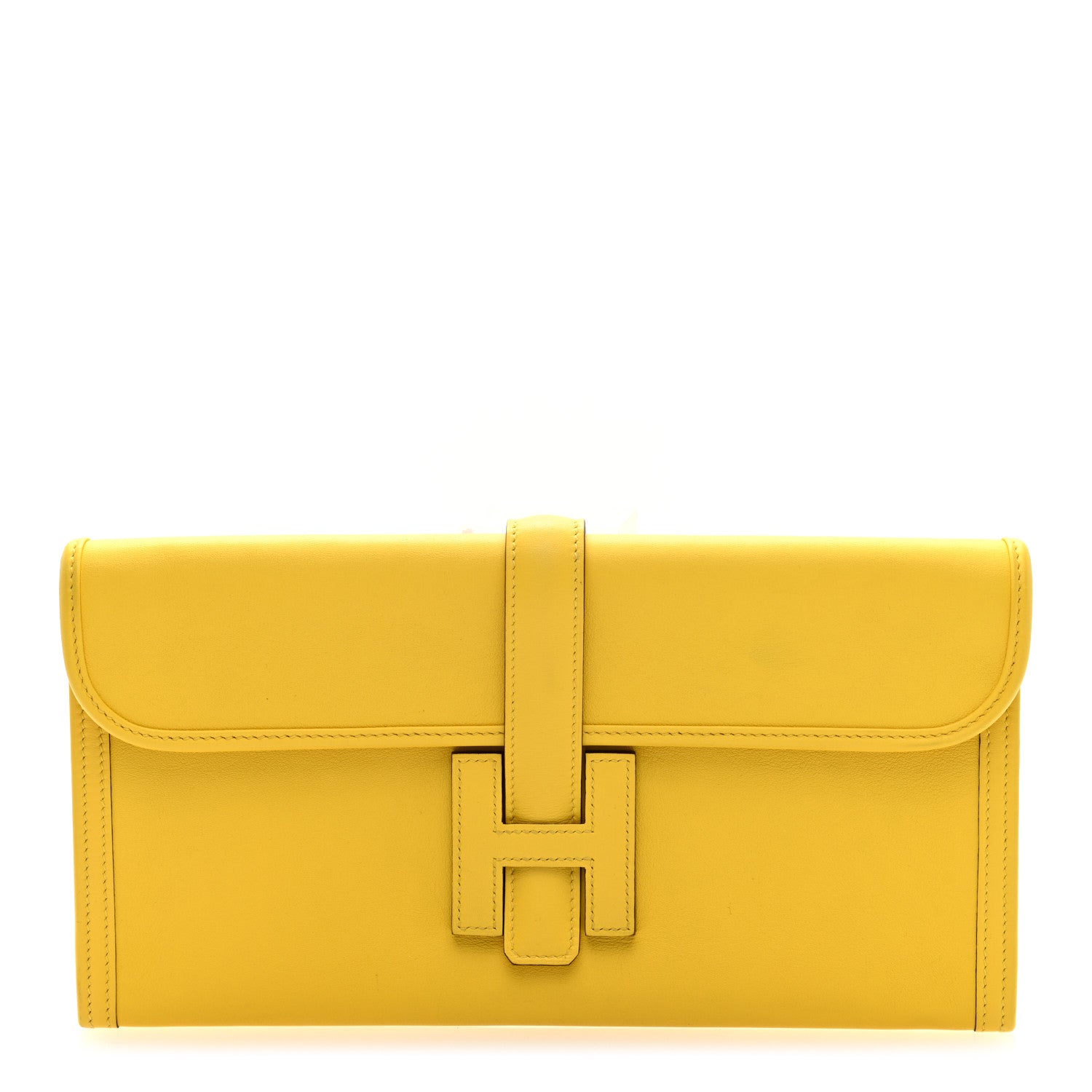 Hermes Swift Jige Elan 29 Clutch Jaune De Naples 1 of 7