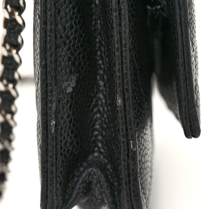 Chanel Caviar Quilted Wallet on Chain WOC Black 12 of 13