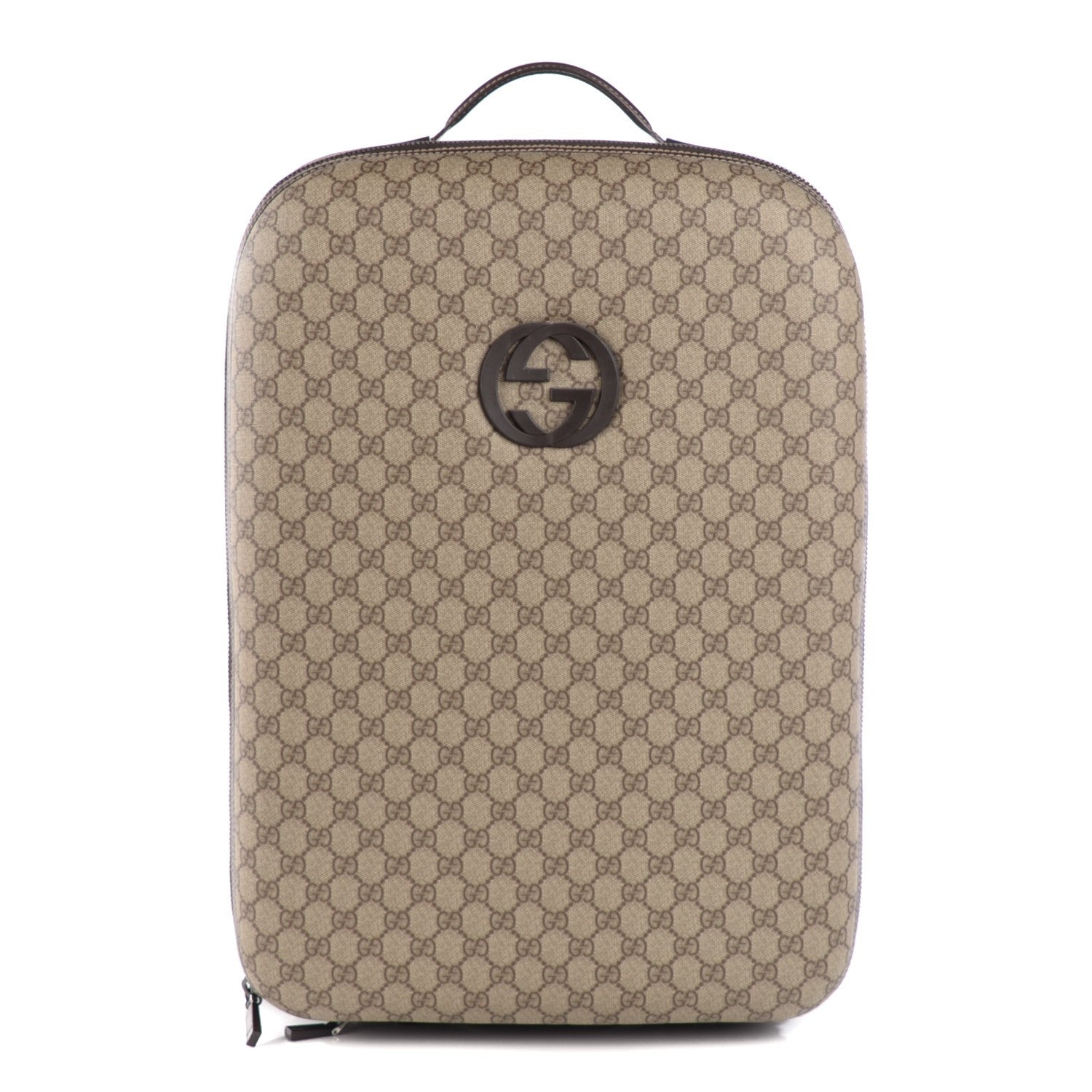 Gucci Monogram GG Plus Small Interlocking G Trolley Brown 1 of 8