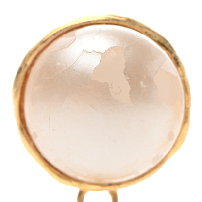 Chanel Pearl CC Dangle Clip On Earrings Gold 5 of 8