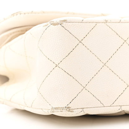 Chanel Caviar Quilted Small Double Flap White 9 of 15