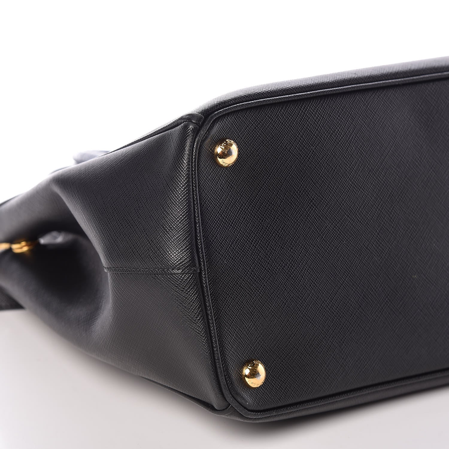 Prada Saffiano Crocodile Medium Galleria Double Zip Tote Black Bleuette 5 of 8