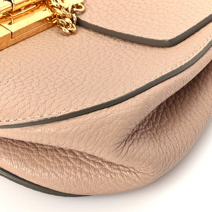 Chloe Grained Lambskin Drew Shoulder Bag Cement Pink 8 of 8
