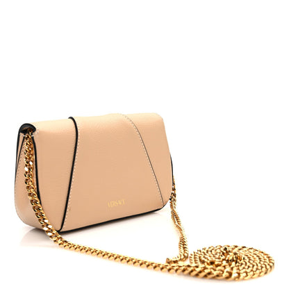 Versace Grained Calfskin Virtus Mini Chain Bag Beige 3 of 7