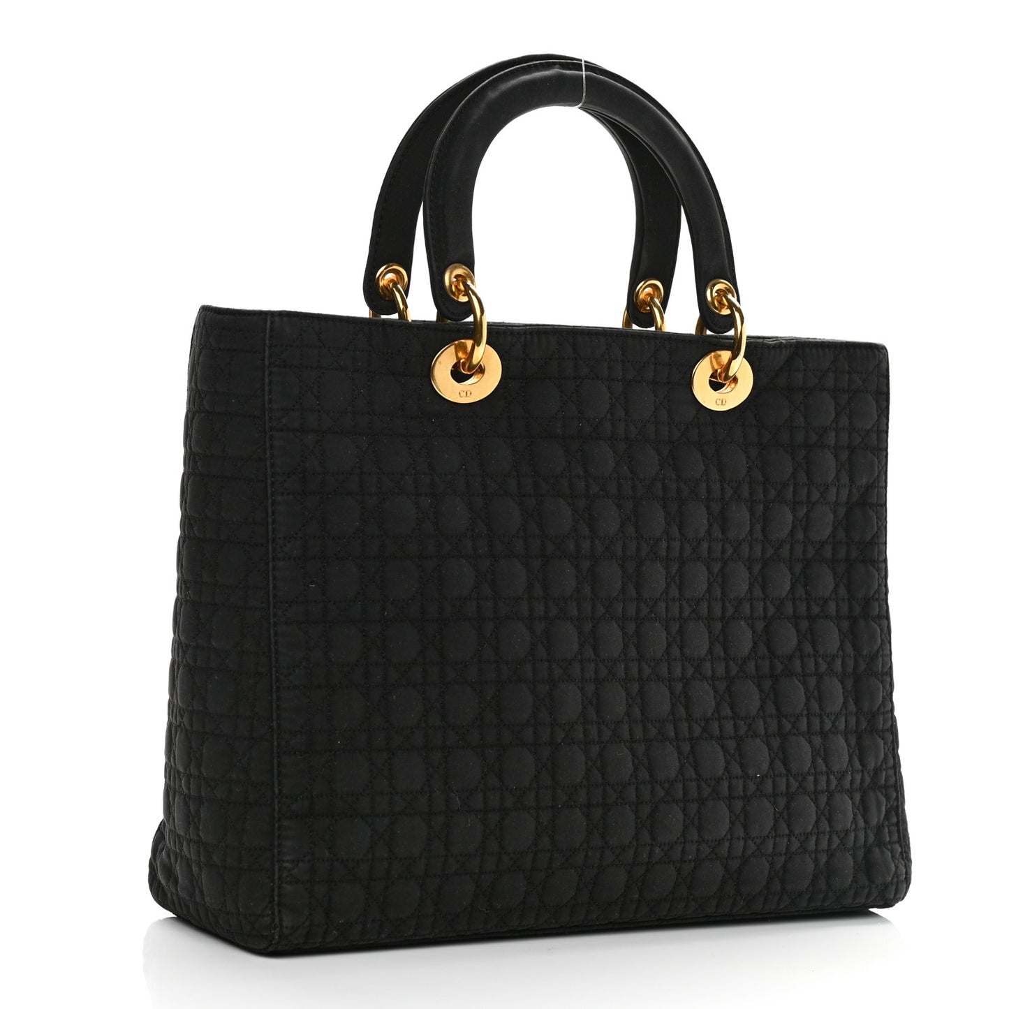 Nylon Cannage Large Lady Dior Black