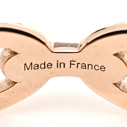 Hermes 18K Rose Gold PM Chaine d'Ancre Enchainee Ring 57 8 5 of 9