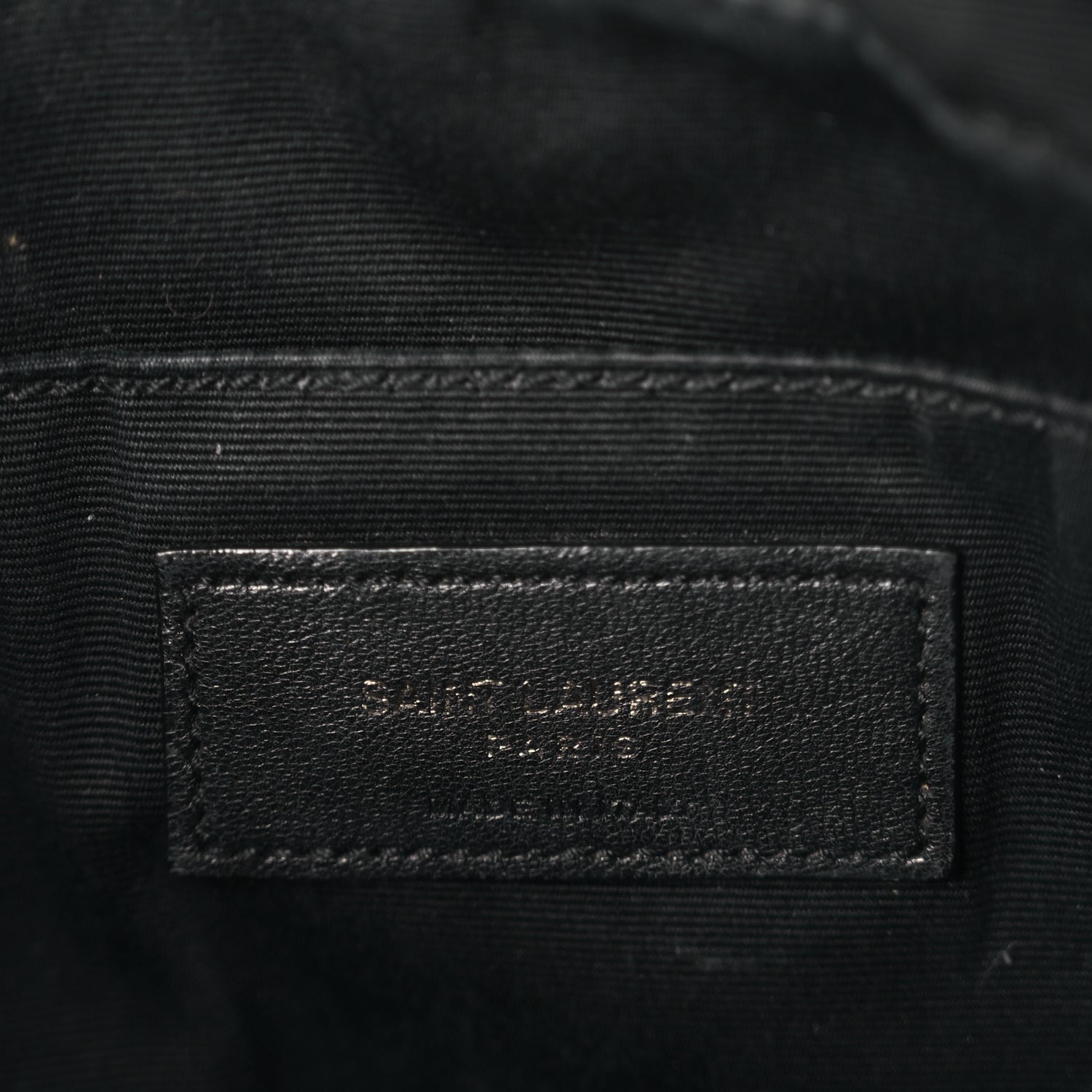 Saint Laurent Calfskin Matelasse Monogram Monochrome Lou Camera Bag Black 5 of 8