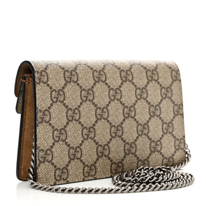 Gucci GG Supreme Monogram Super Mini Dionysus Shoulder Bag Taupe 3 of 10
