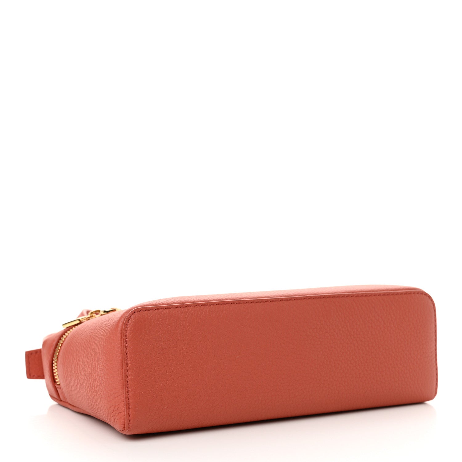 Loro Piana Grained Calfskin L19 Extra Pocket Pouch Coral Fiction 4 of 11