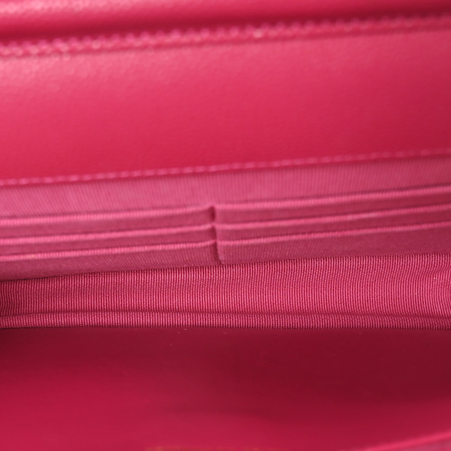 Chanel Caviar Quilted Wallet On Chain WOC Fuchsia 5 of 11